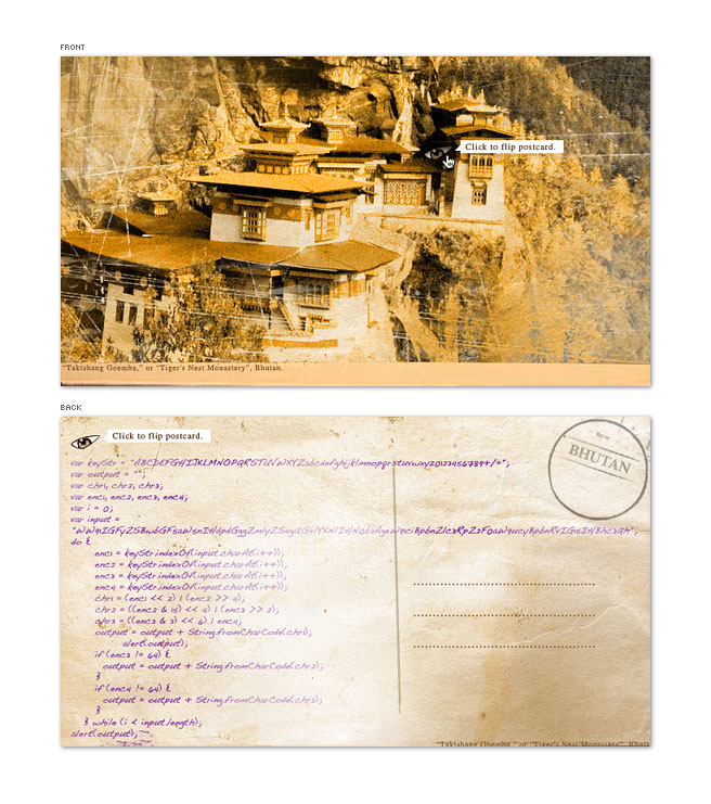 Bhutan postcard