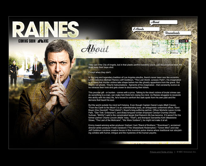 Raines Teaser Site About Page