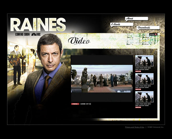 Raines Teaser Site Video Page